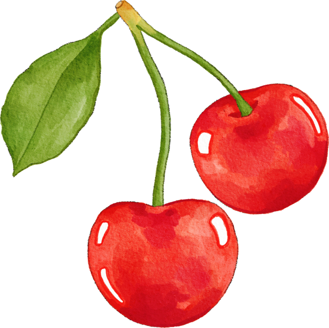 Red Cherries Illustration